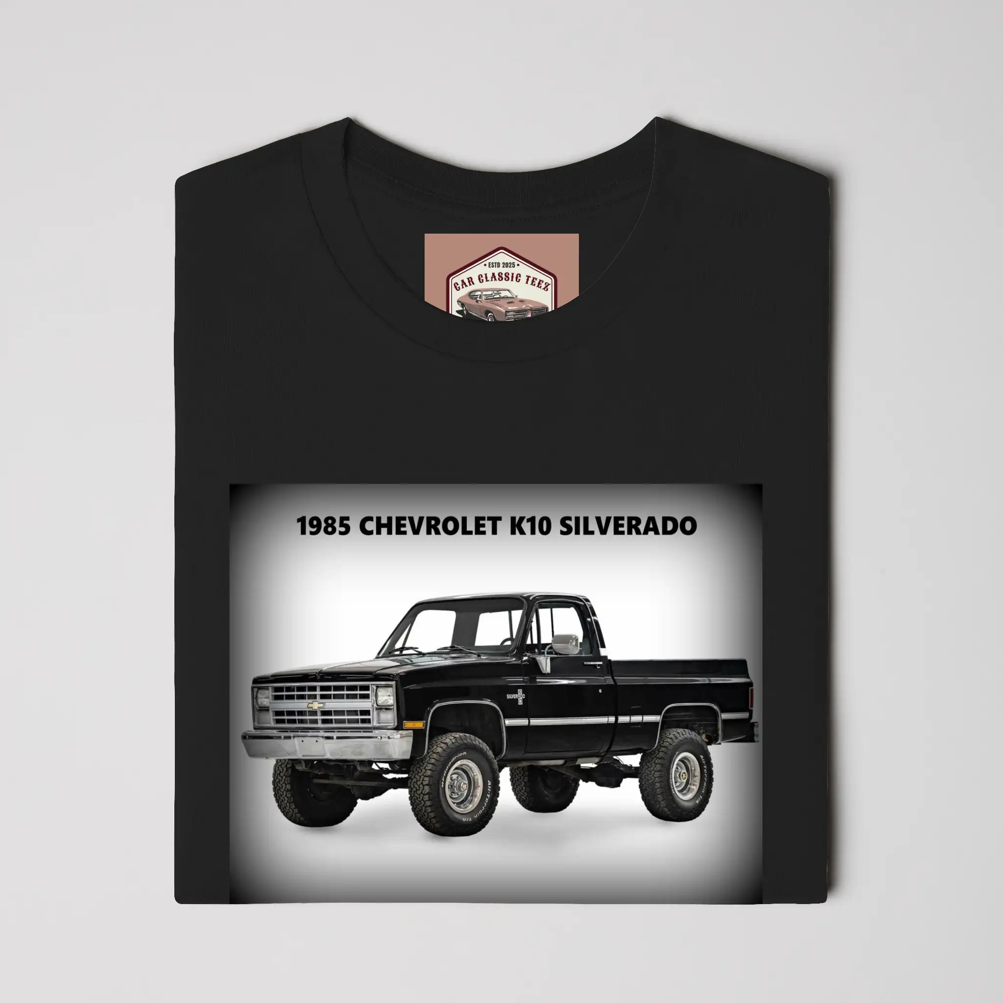 1985 Chevrolet K10 Silverado Black Tee