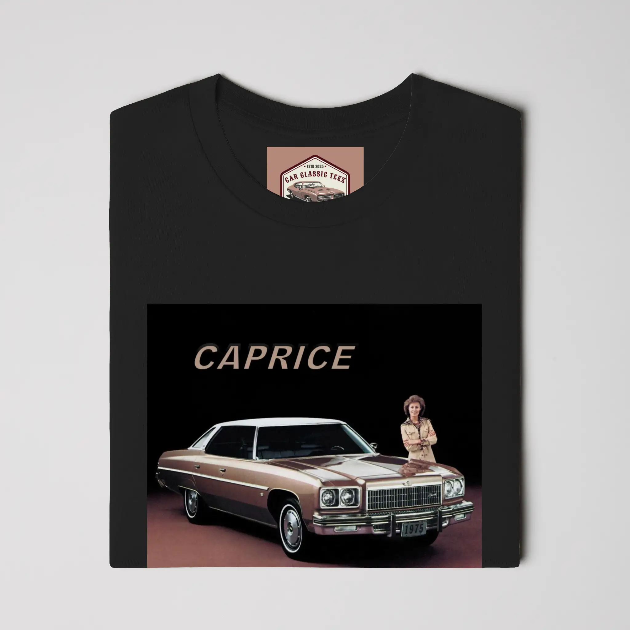 1975 Chevrolet Caprice Black T-Shirt 
