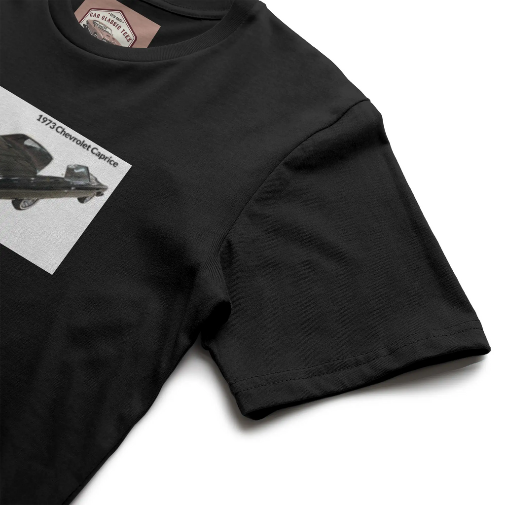 1973 Chevrolet Caprice (Rear End) Black Tee, White