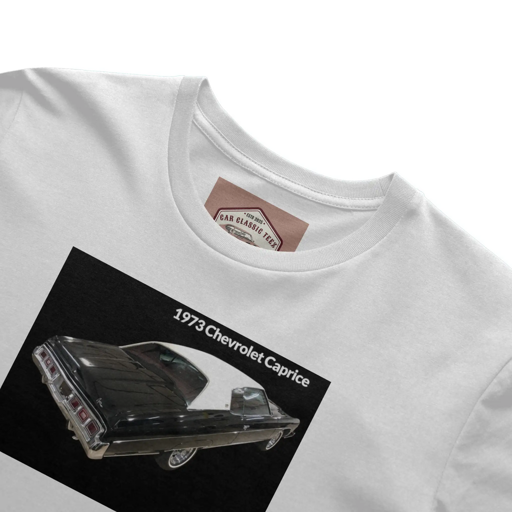 1973 Chevrolet Caprice (Rear End) White Tee, Black