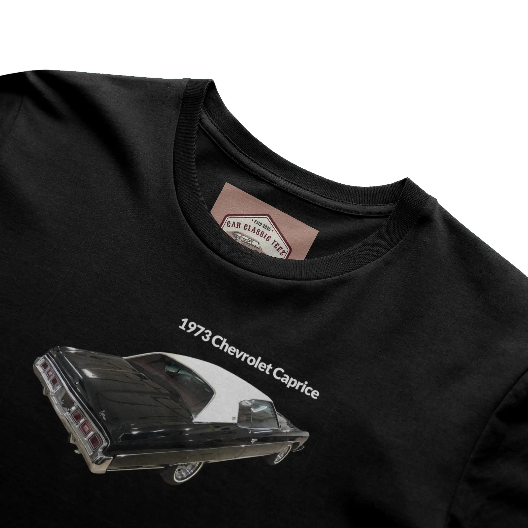 1973 Chevrolet Caprice (Rear End) Black Tee 