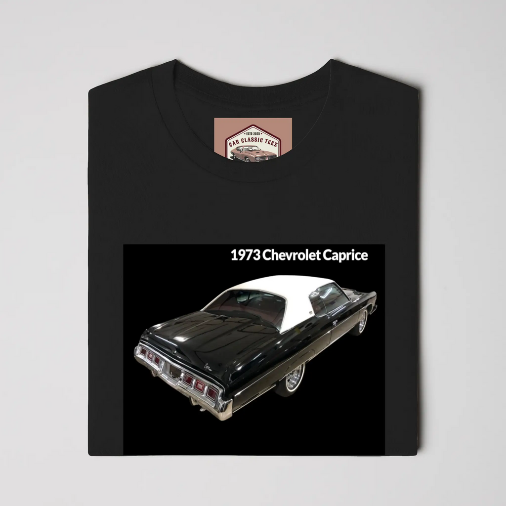 1973 Chevrolet Caprice (Rear End) Black Tee 