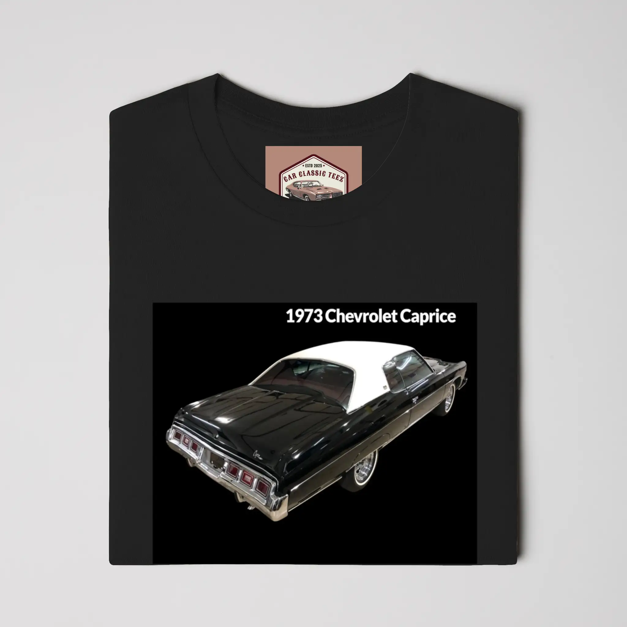 1973 Chevrolet Caprice (Rear End) Black Tee 
