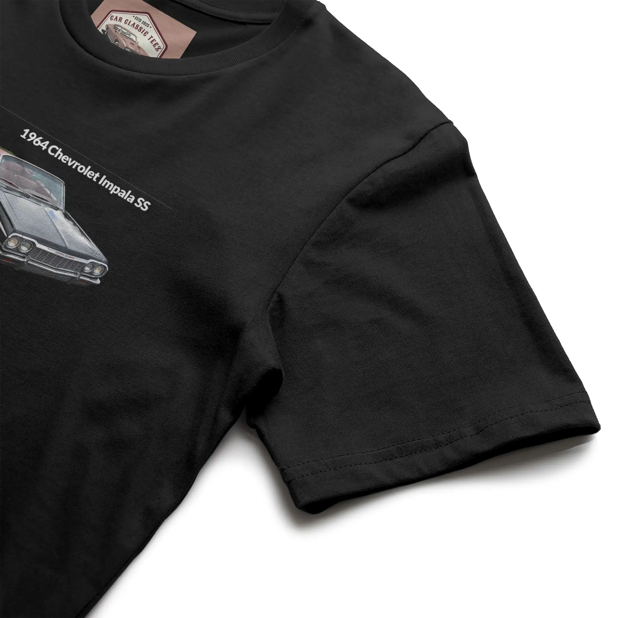 1964 Black Chevy Impala SS Convertible Black Tee