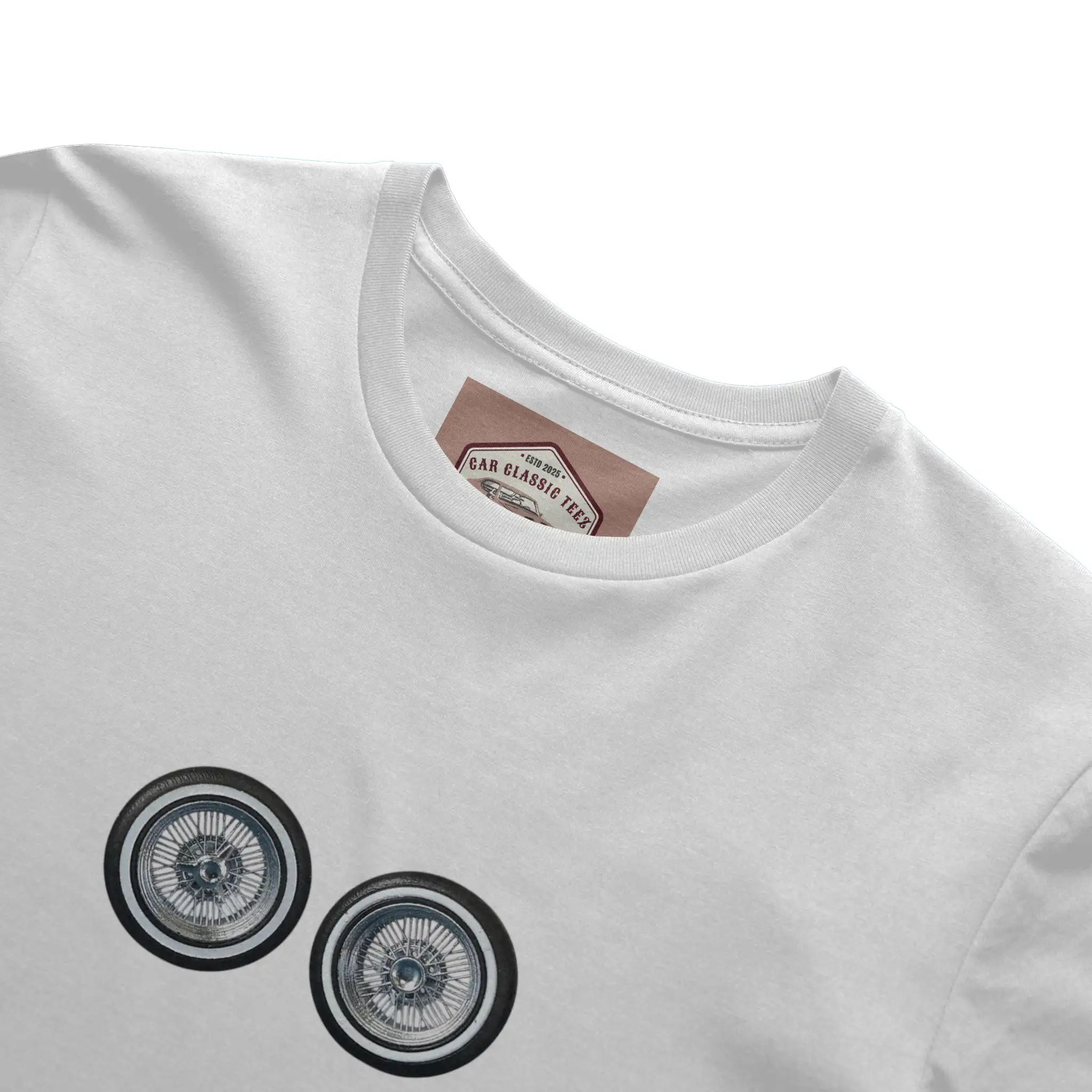  Chrome Lowrider Wire Spoke 14 Inch White Tee 