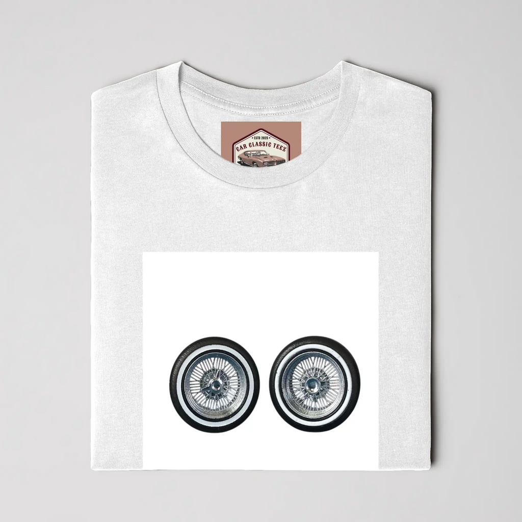  Chrome Lowrider Wire Spoke 14 Inch White Tee 