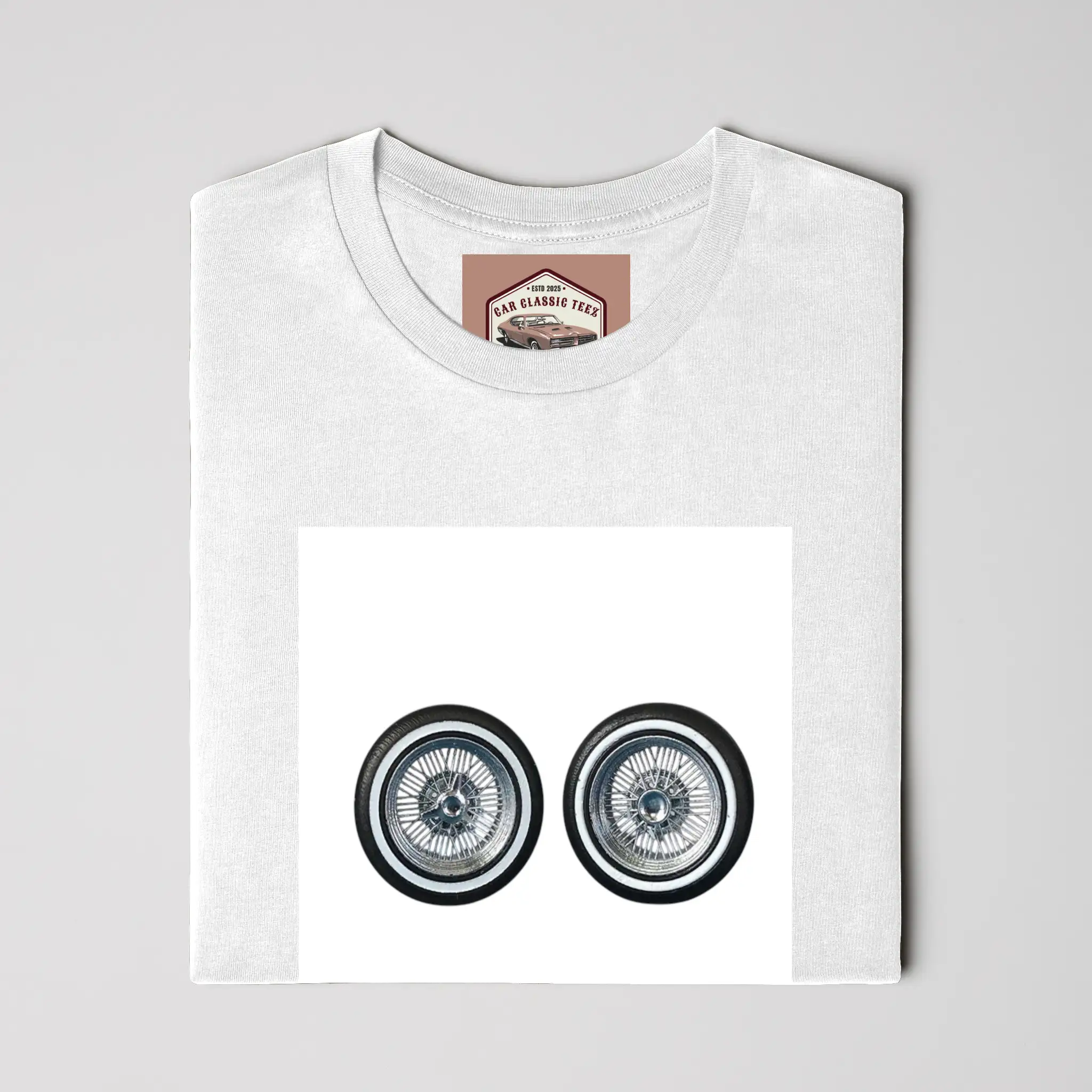  Chrome Lowrider Wire Spoke 14 Inch White Tee 