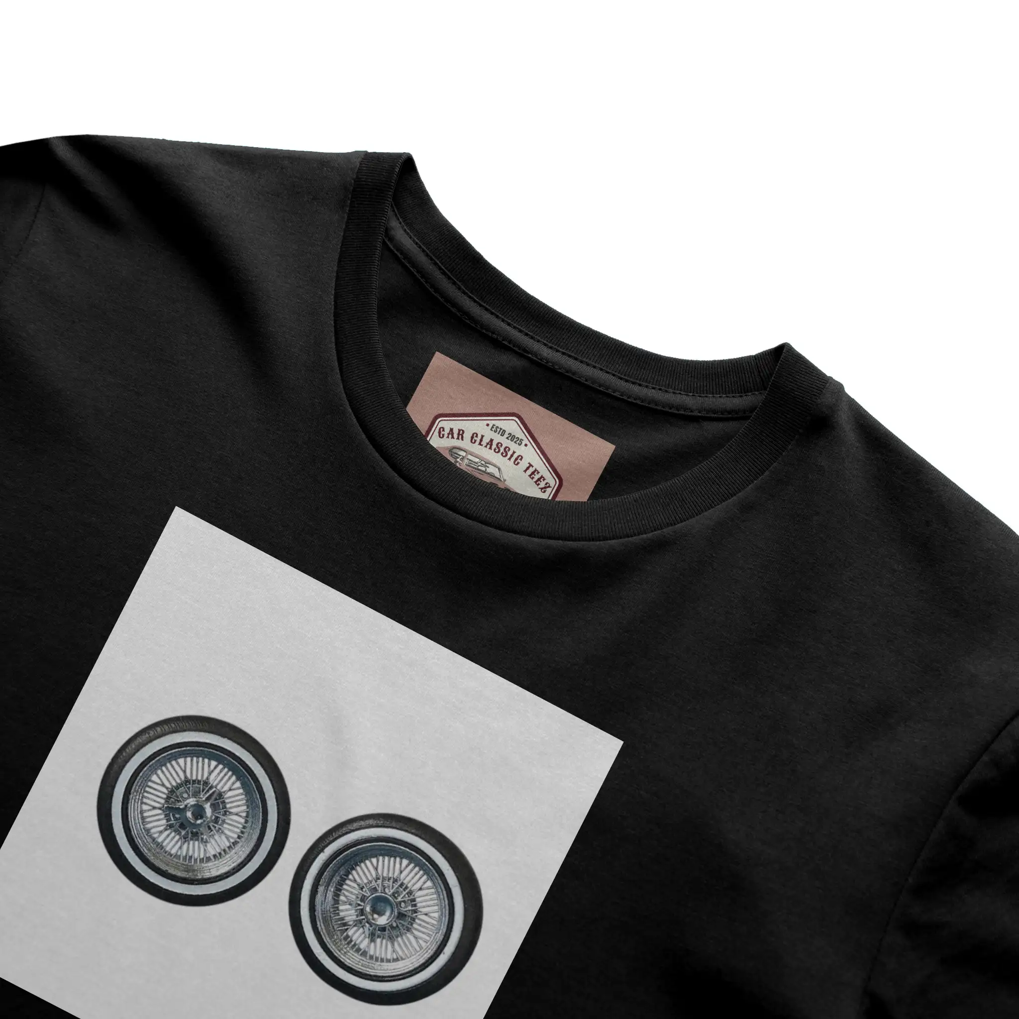  Chrome Lowrider Wire Spoke 14 Inch White Tee, Bla