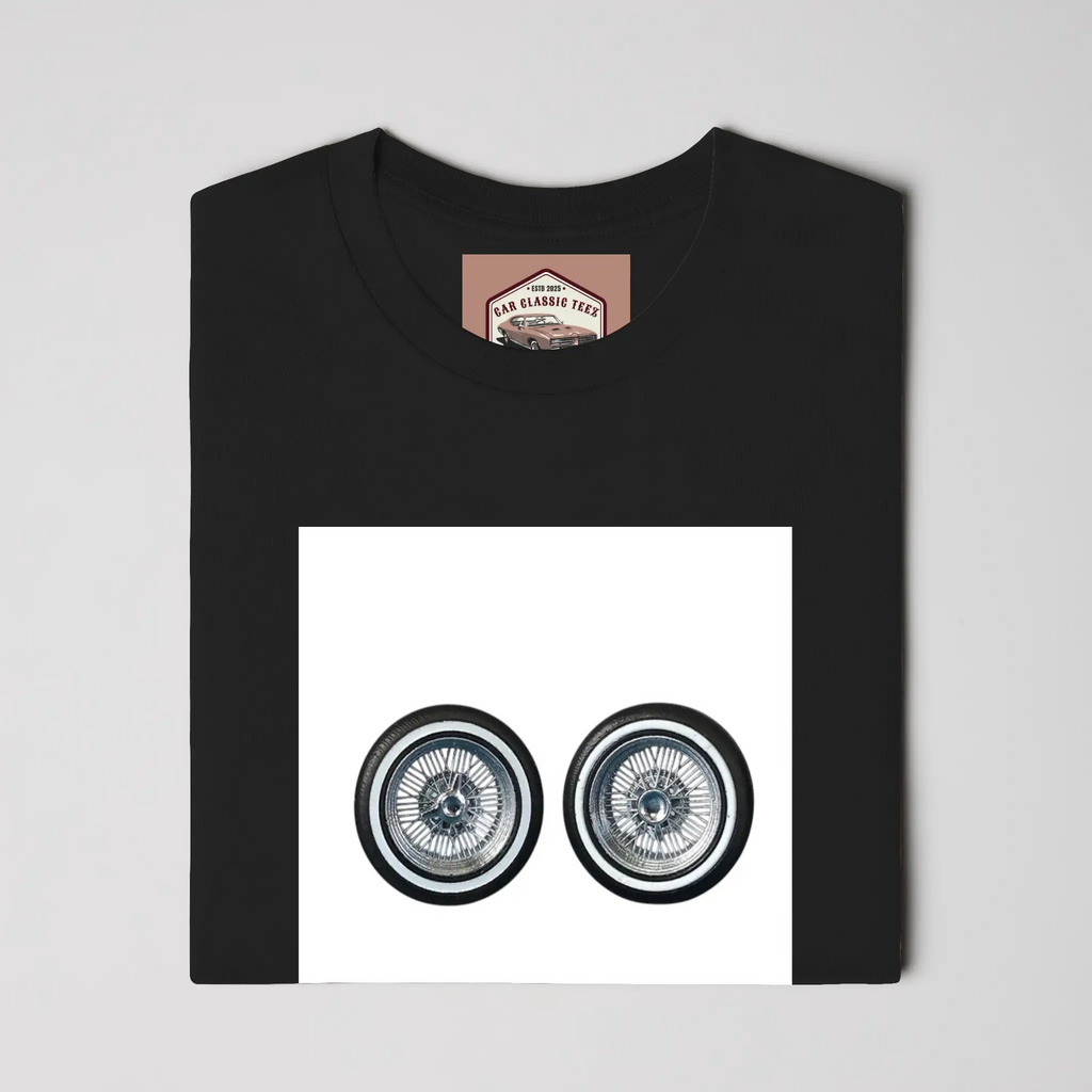  Chrome Lowrider Wire Spoke 14 Inch White Tee, Bla