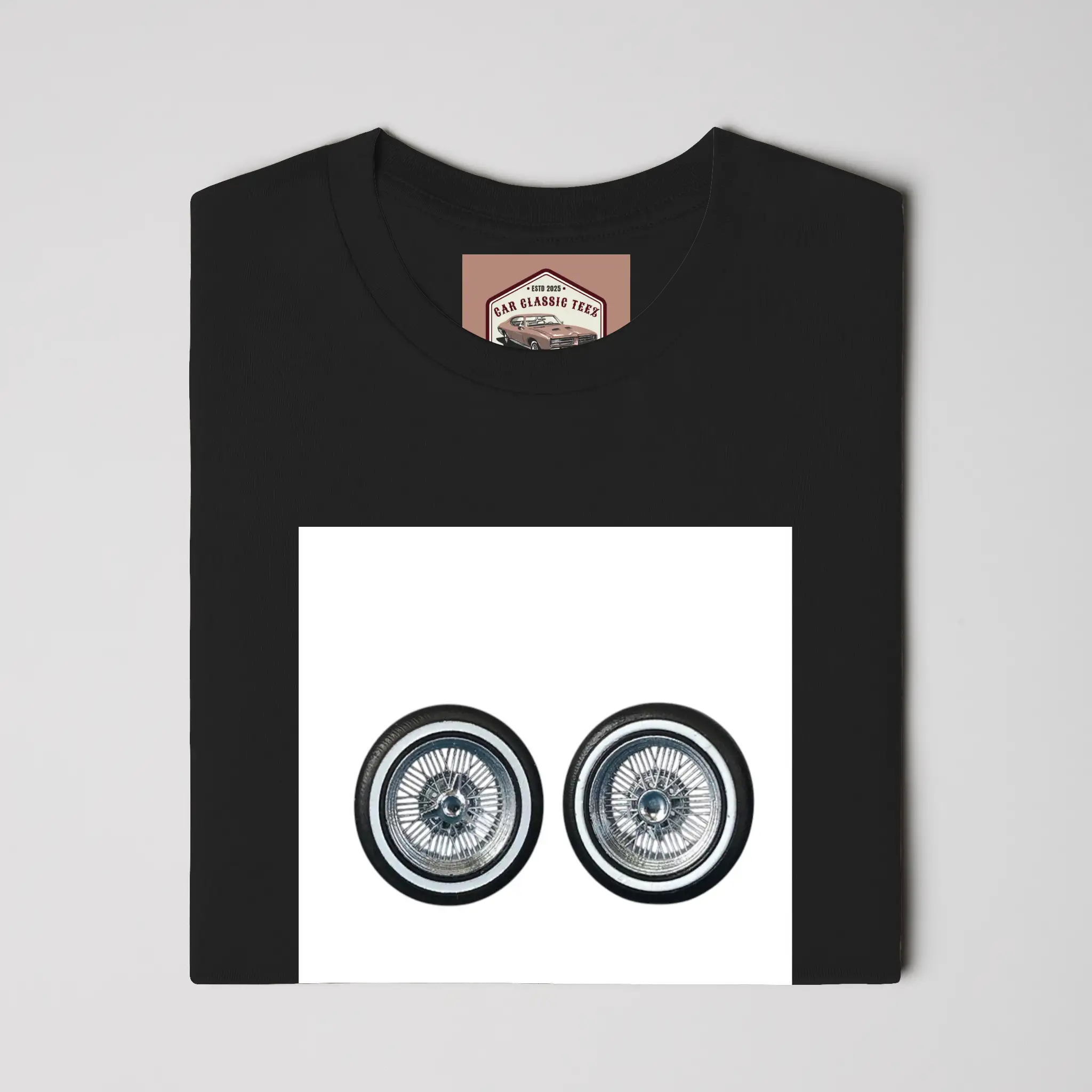  Chrome Lowrider Wire Spoke 14 Inch White Tee, Bla