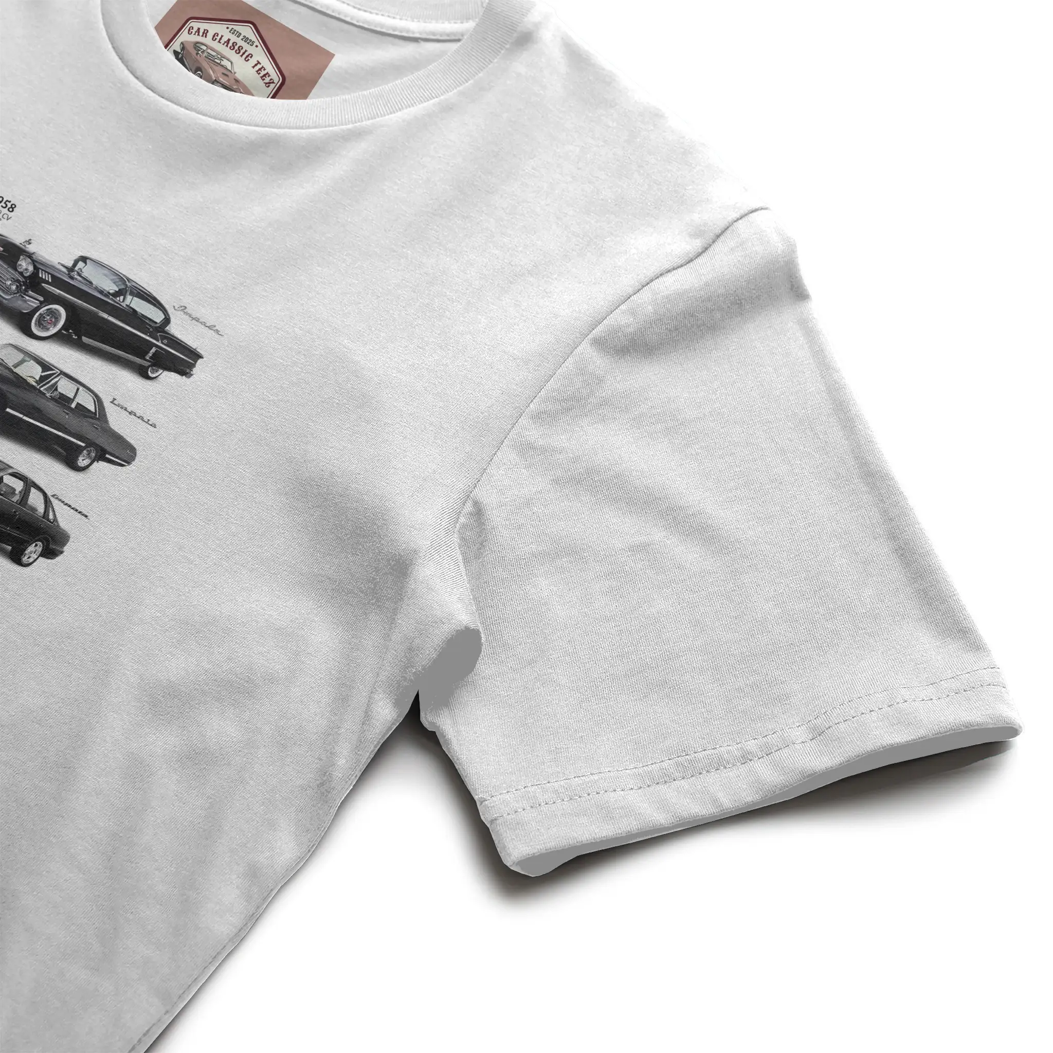 1958, 1967 and 1996 Chevy Impala&amp;#39;s White Tee 