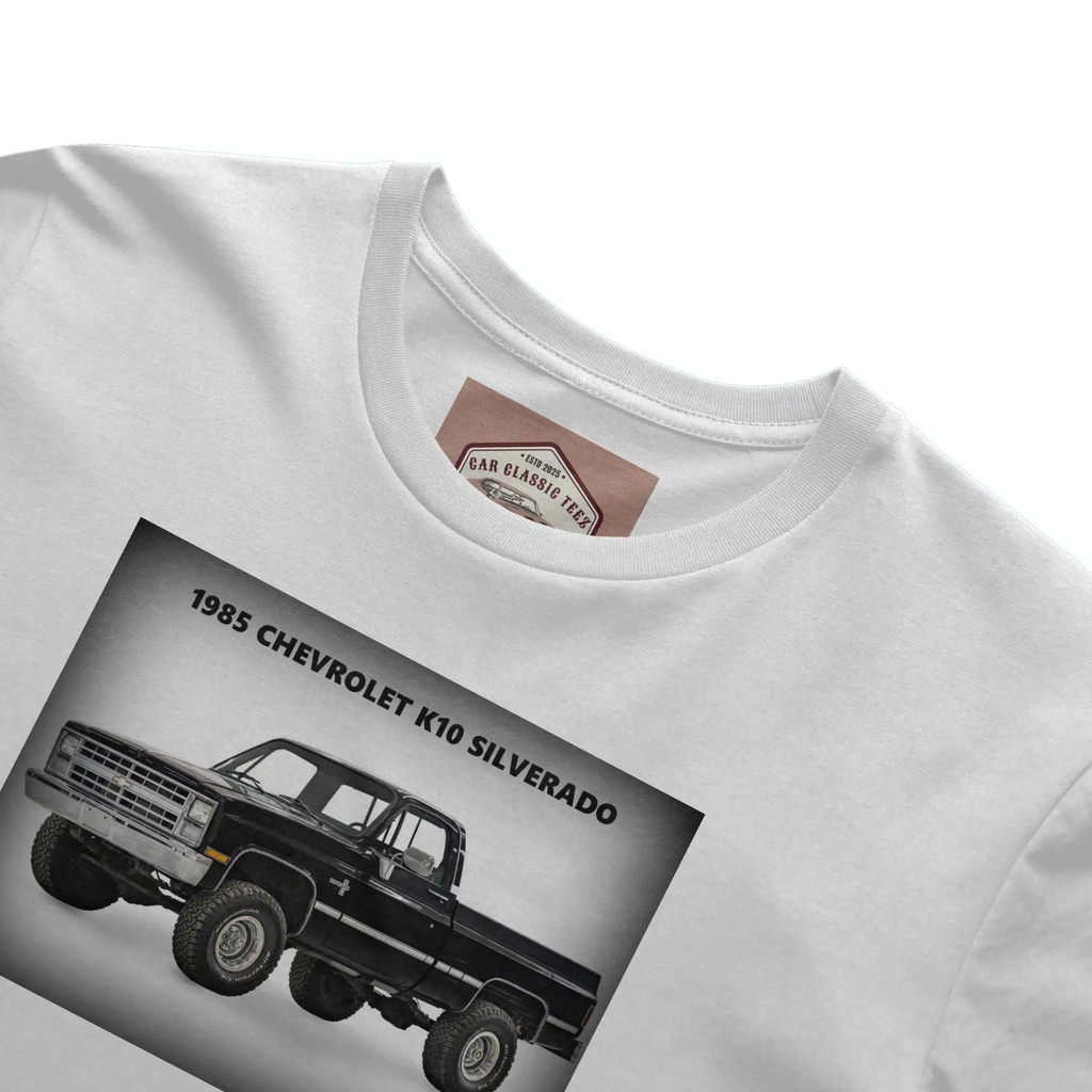 1985 Chevrolet K10 Silverado White Tee