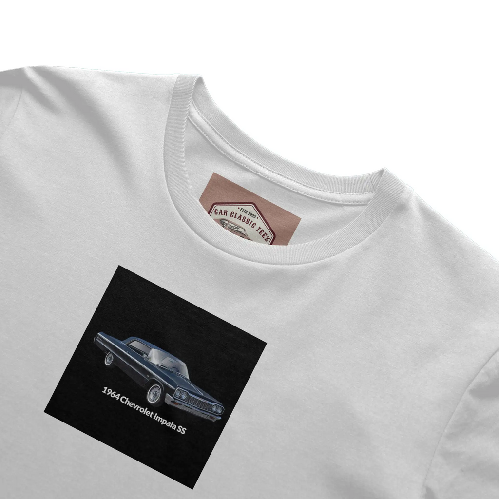  1964 Chevrolet Impala (Blue 3D) White Tee