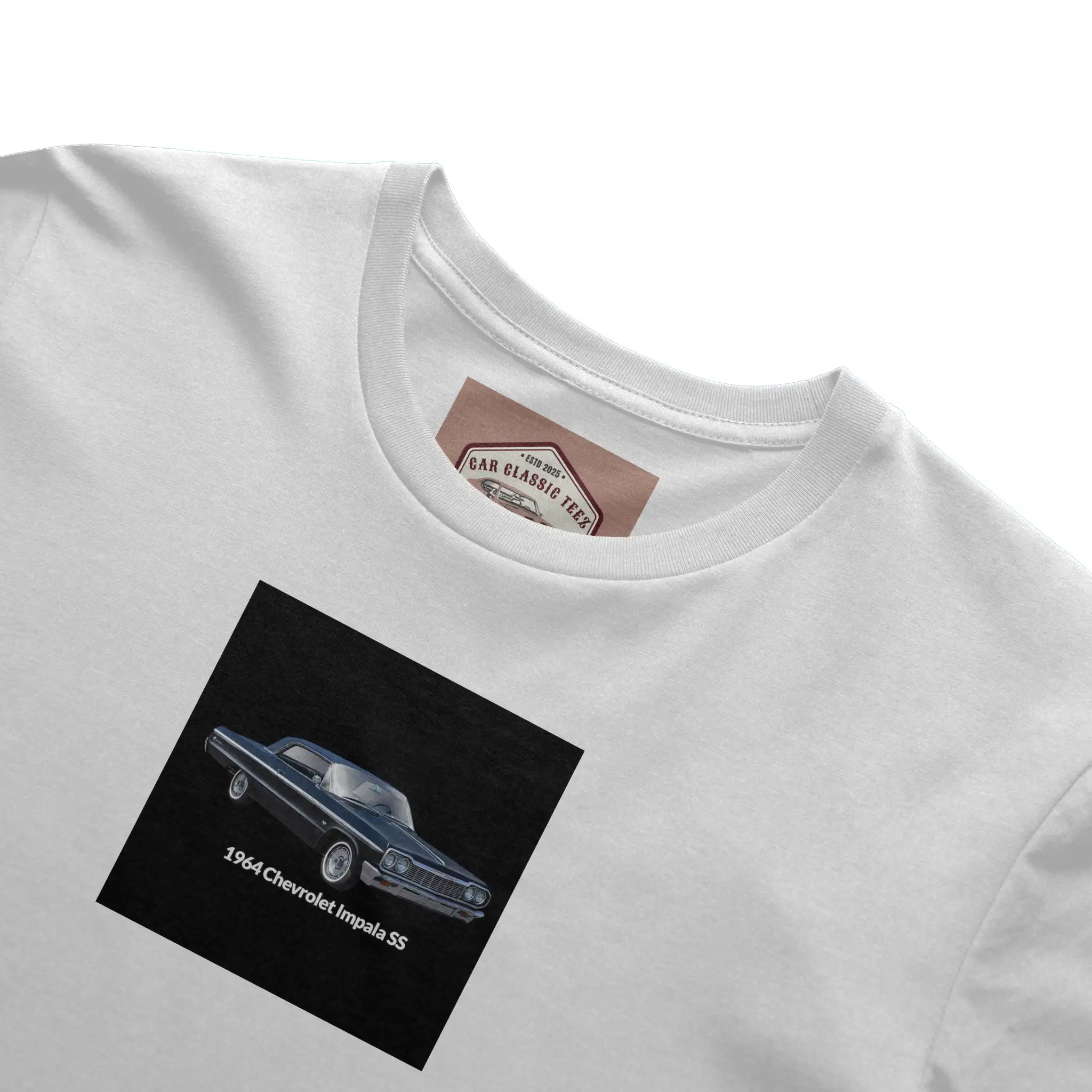  1964 Chevrolet Impala (Blue 3D) White Tee