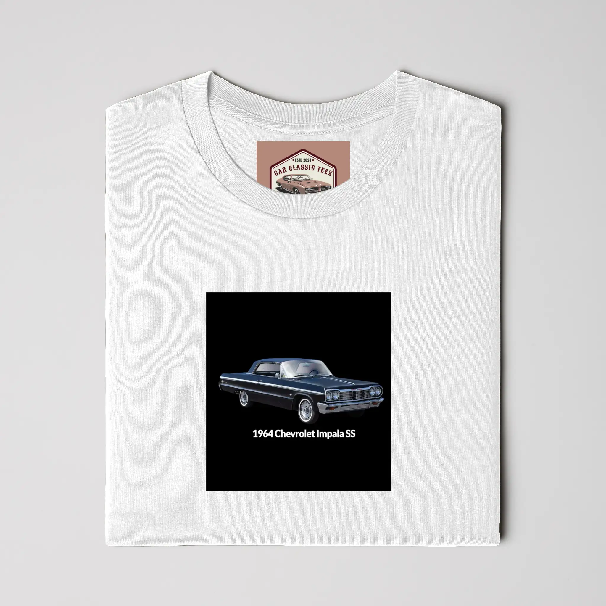  1964 Chevrolet Impala (Blue 3D) White Tee
