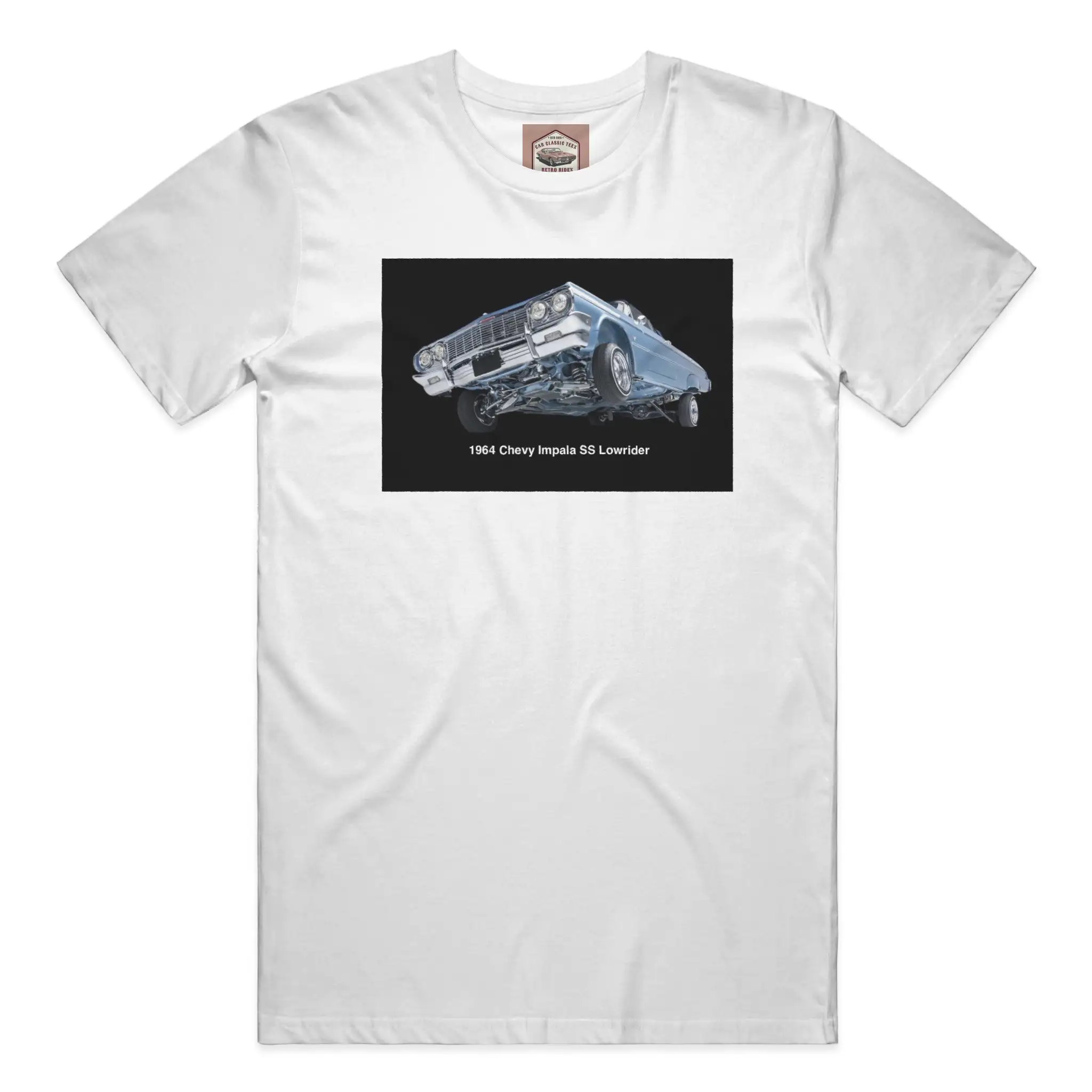 1964 Chevy Impala SS Lowrider White Tee 