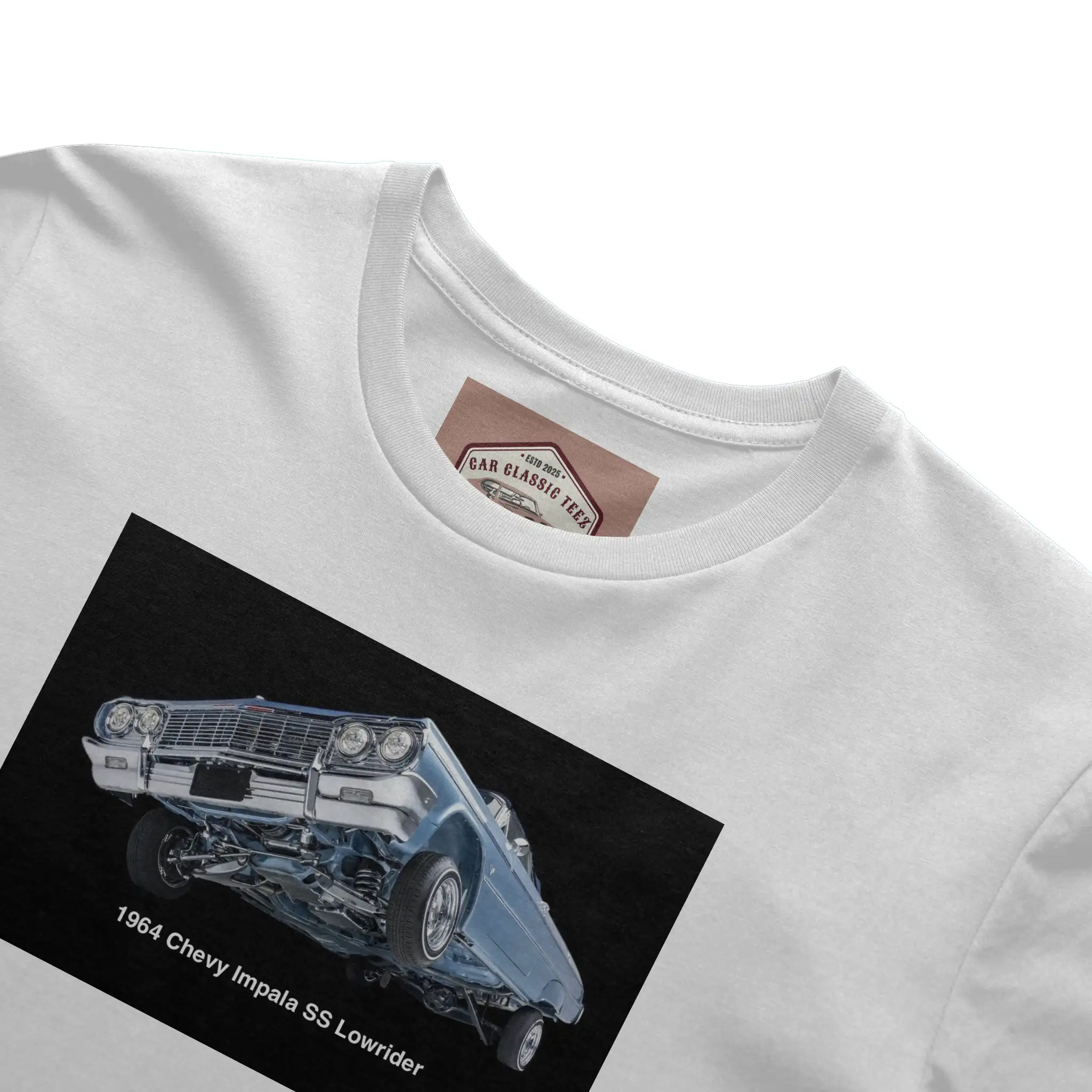 1964 Chevy Impala SS Lowrider White Tee 