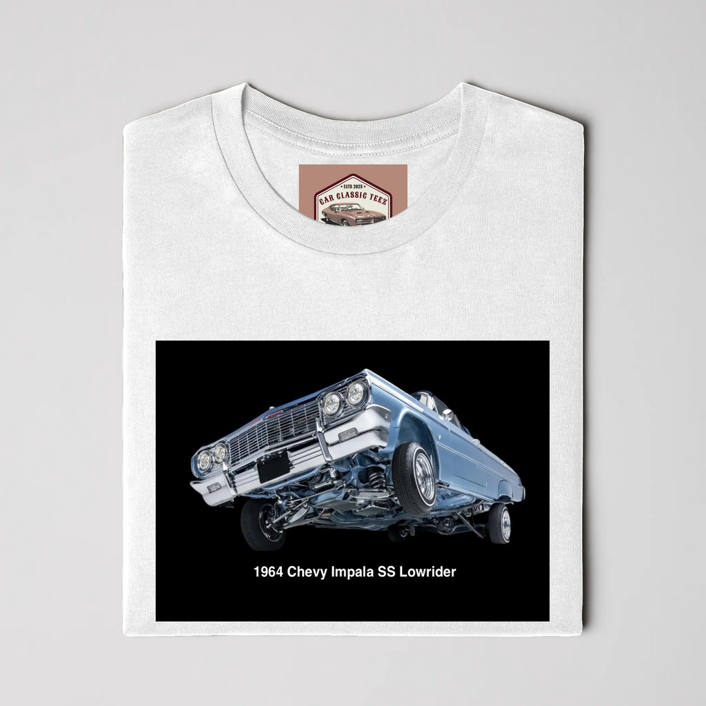 1964 Chevy Impala SS Lowrider White Tee 