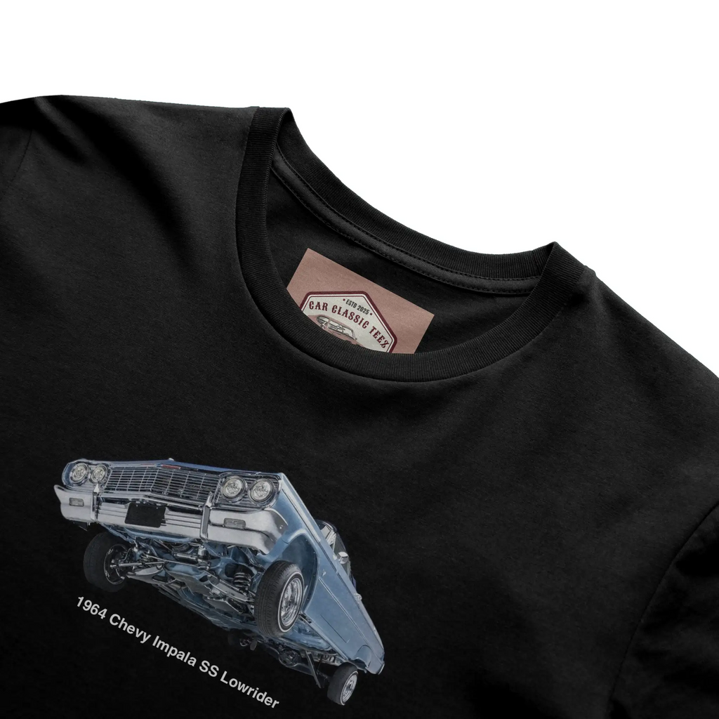 1964 Chevy Impala SS Lowrider Black Tee 