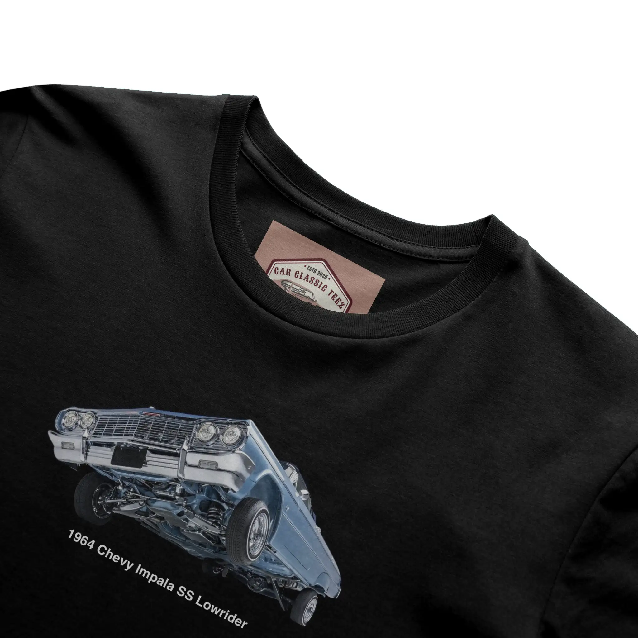 1964 Chevy Impala SS Lowrider Black Tee 
