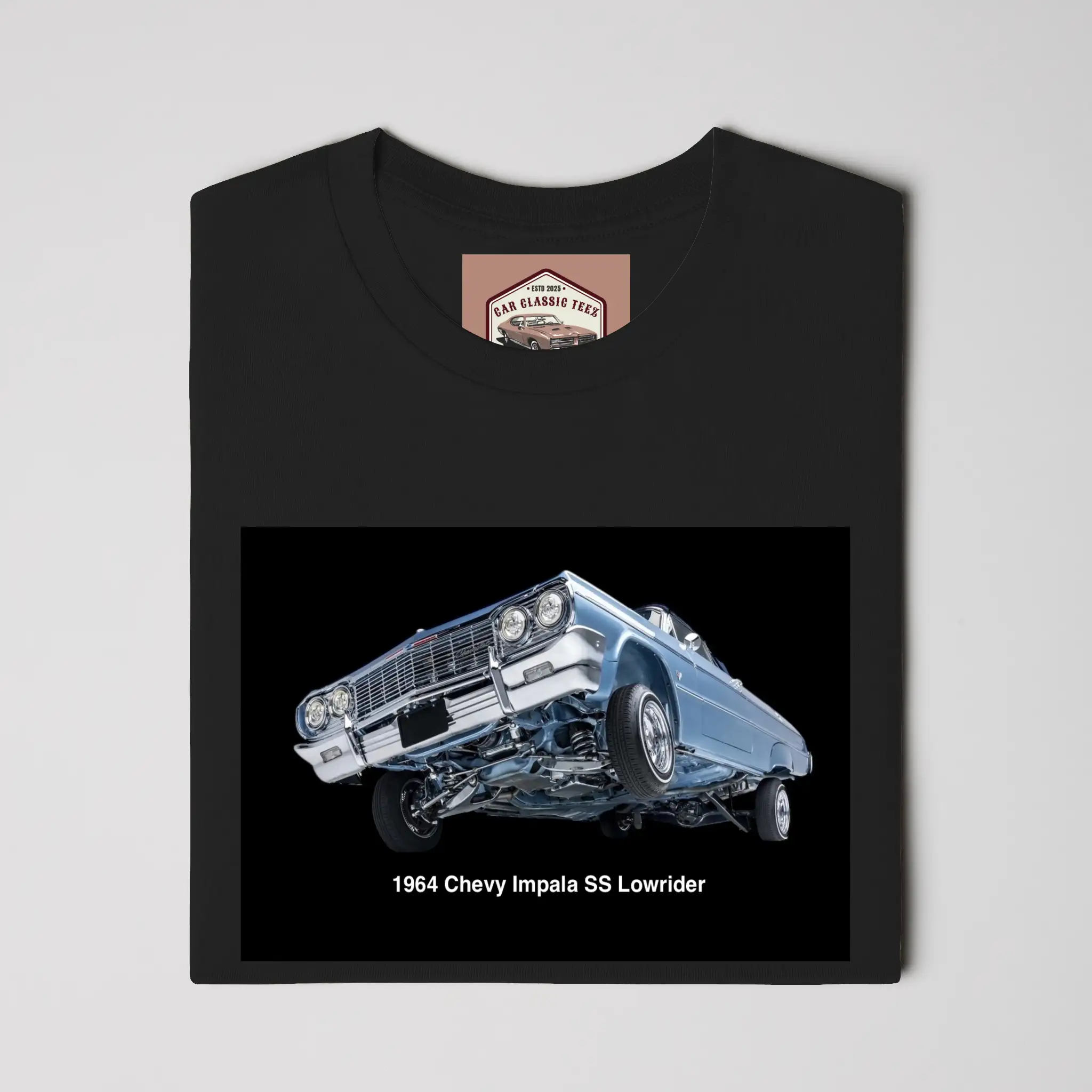 1964 Chevy Impala SS Lowrider Black Tee 