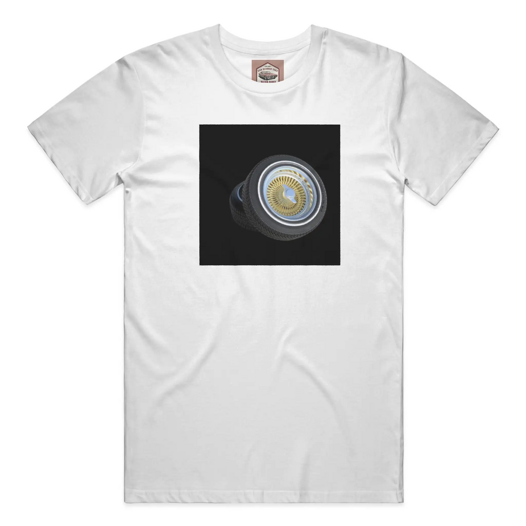 Gold A Lowrider Wire Spoke 14 Inch Tires,