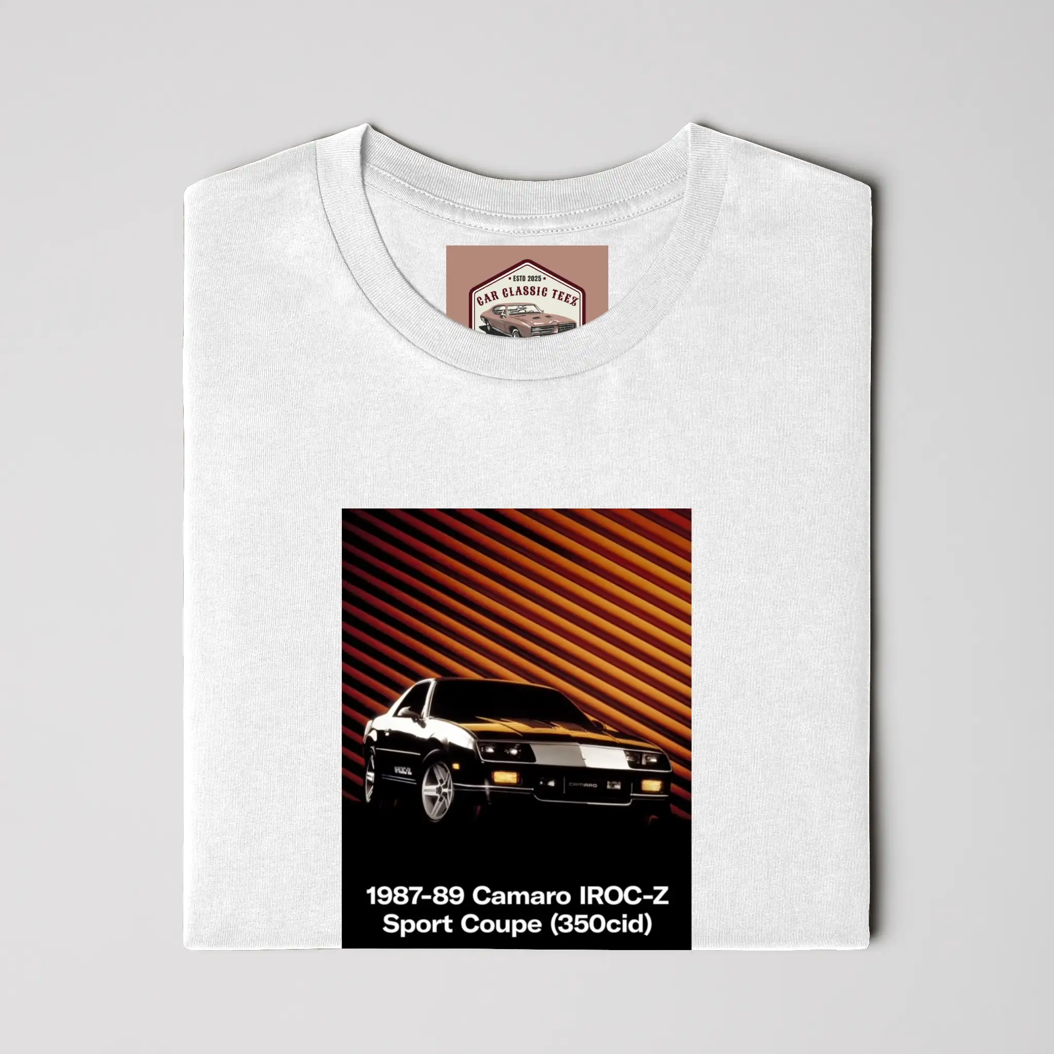 1987-1989 Chevy Camaro IROC-Z White Tee