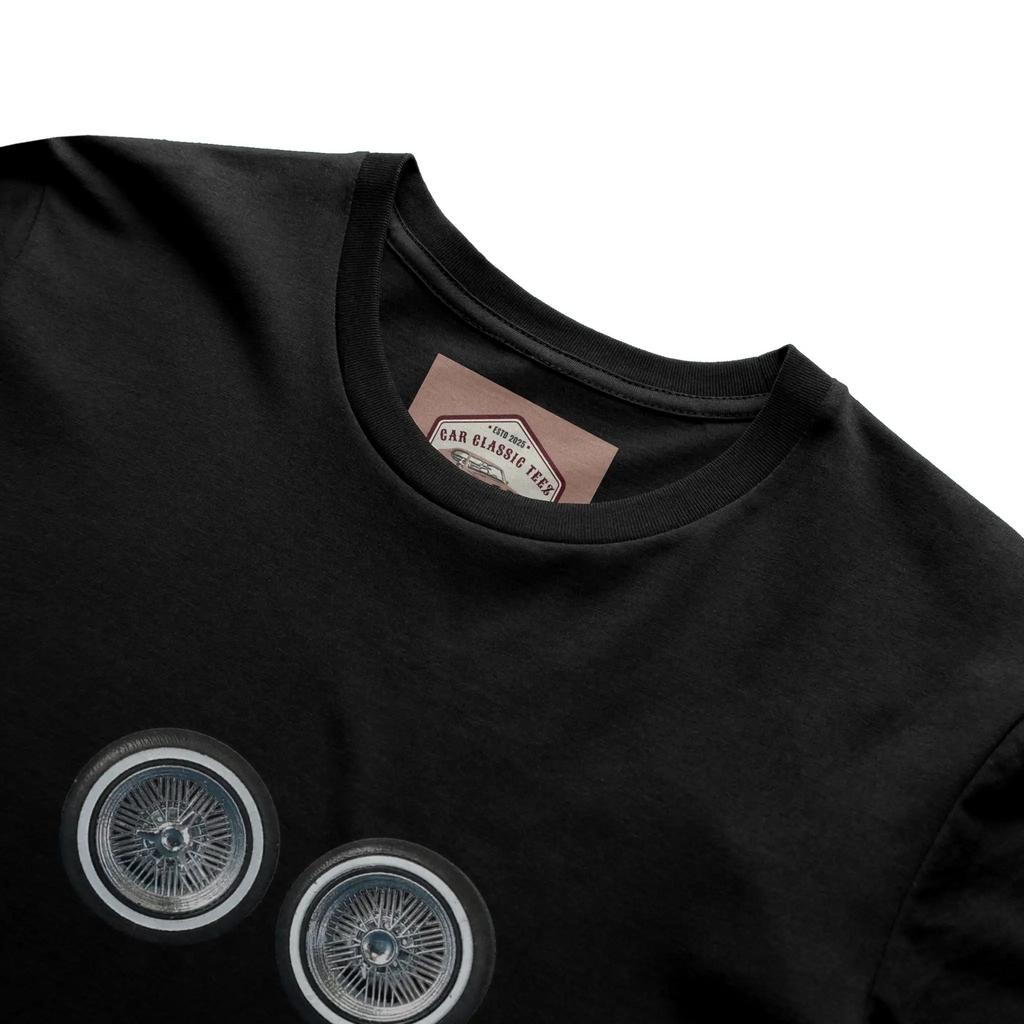 Chrome Lowrider Wire Spoke 14 Inch Tires, Black Tee